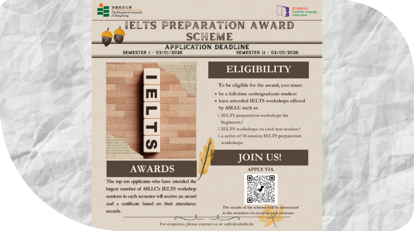 2025/26 IELTS Preparation Award Scheme